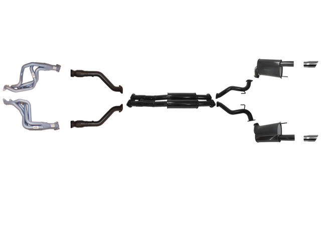 Pacemaker Twin 2.5" Performance Exhaust System with Headers for Ford Mustang GT S550 Convertible 5.0L V8 2015–2017 RHD - PP4178-04