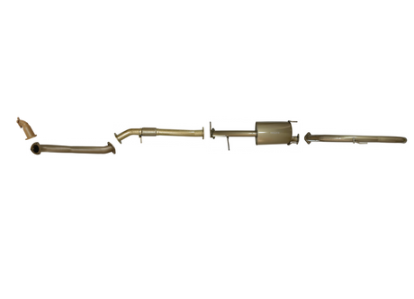 Pacemaker King Brown | Single 3" Turbo Back Exhaust with Muffler | Mazda BT-50 2.5L & 3.0L TD 2006-2011 | KB8000-XXMX