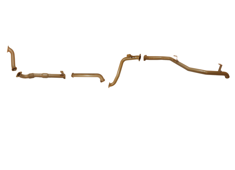 Pacemaker King Brown | 3" Exhaust Kit With Cat (Pipe Only) | Toyota Landcruiser 79 Series 4.2L TD | KB12004-XCXX