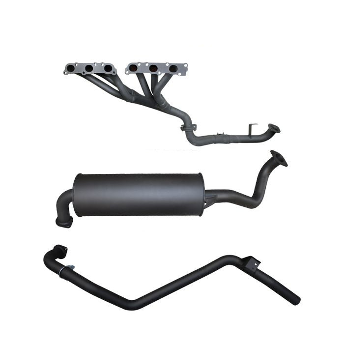 Manta - Toyota LandCruiser FZJ80 4.5L Extractors & 2.5in Full System (mandrel bend extractors)