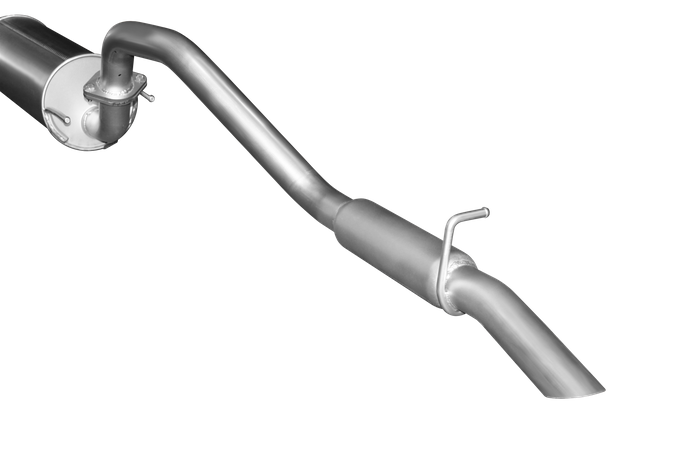 Manta - Toyota Hilux 150 4.0L V6 2.5in Cat Back Exhaust System, centre muffler, rear hotdog