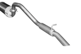 Manta - Toyota Hilux 150 4.0L V6 2.5in Cat Back Exhaust System, centre muffler, rear hotdog