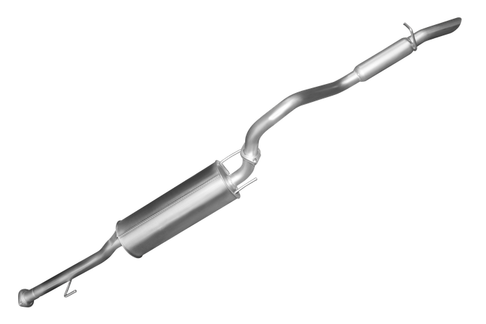 Manta - Toyota Hilux 150 4.0L V6 2.5in Cat Back Exhaust System, centre muffler, rear hotdog
