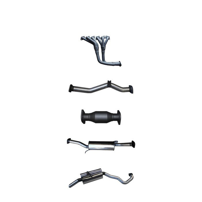 Manta | 2.5″ Full Exhaust System with Centre & Rear Muffler | Nissan Patrol GU 4.8L TB48 Petrol Wagon 2002–2012