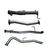 Manta - Nissan Navara NP300 3in Turbo Back Exhaust System With Cat, WOM