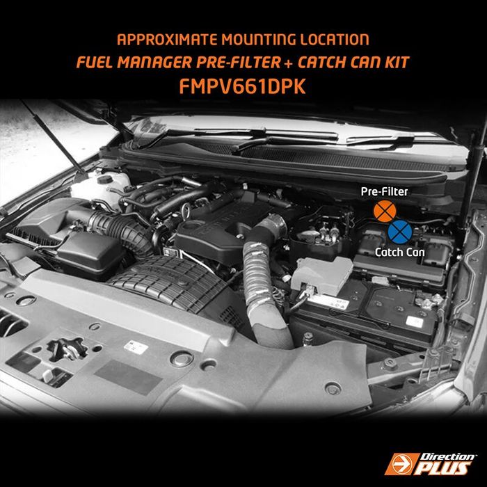 Manta - Ford Ranger UTE PX, MkII 3.2L CRD (2011-2022) Fuel Manager Fuel Filter & ProVent 200 Catch Can Kit