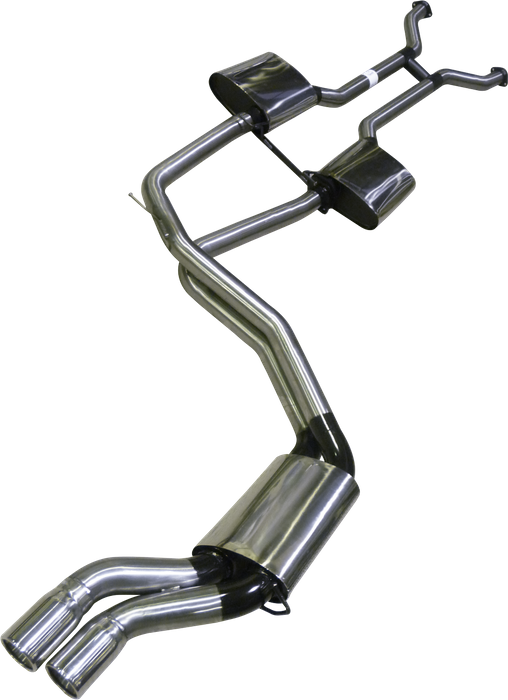 Manta 2.5in Dual Stainless Cat Back Exhaust Quiet Profile Muffler Assembly – Ford Falcon AU 5.0L V8 IRS Sedan XR8 (1998-2002) | SSMKFD0064