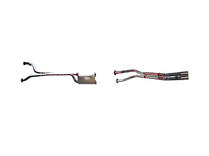 Manta | Twin 2.5" Cat Back Muffler/Tailpipe | Ford Falcon AU 5.0L V8 Ute (including XR8) 1998–2002