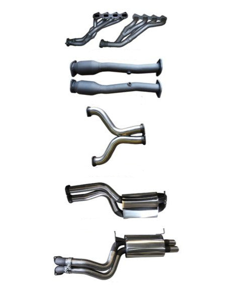 Manta - Ford Falcon FG 5.4L XR8 V8 Sedan (2008-2010) 3in Dual With Extractors Muffler/Muffler