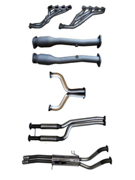 Manta - Ford Falcon FG 5.4L V8 Ute (2008-2014) - Full System - 1 3/4" Extractors + Cats with 2.5" Stainless Dual Cat Back - Hotdog/Muffler