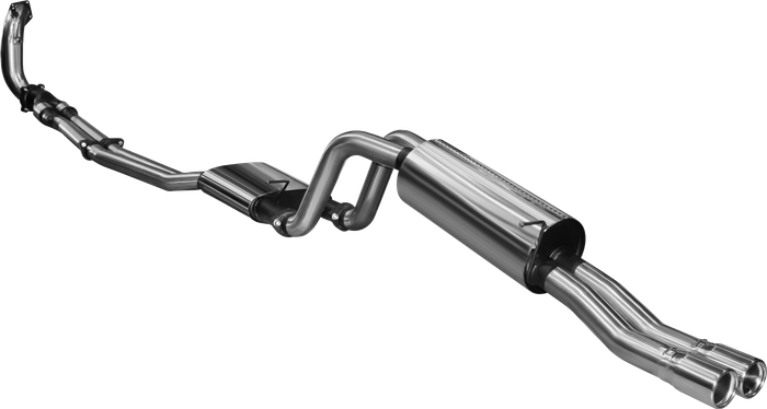 Manta - Ford Falcon BA, BF XR6 Turbo Ute & FPV F6 Tornado Ute (2002-2008) - Turbo Back - 2.5" Stainless Dual Exhaust (Includes Dump Pipe) - Muffler/Muffler