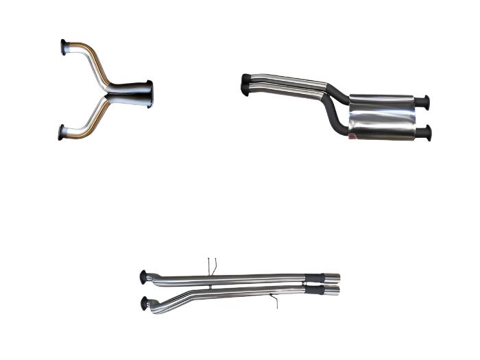 Manta - Ford Falcon BA, BF V8 Ute & FPV Pursuit, Super Pursuit Ute, 5.4L BOSS 4V (2002-2008) - Cat Back - 2.5" Stainless Dual Exhaust - Muffler/Tailpipe
