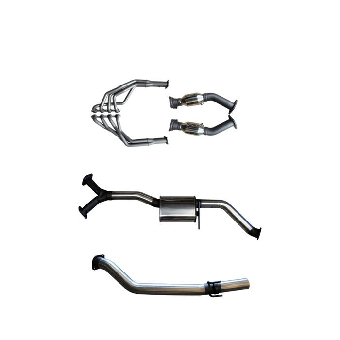 Manta - Holden Commodore Sedan (1999-2006) VT, VX, VY, VZ 5.7L, 6.0L V8 Sedan 3in Single With Extractors Muffler/Tailpipe