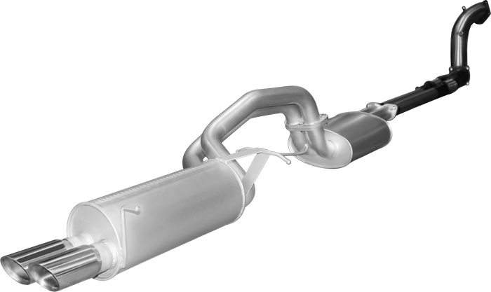 Manta - Ford Falcon BA, BF XR6 Turbo Sedan & FPV F6 Typhoon, Force 6 Sedan (2002-2008) - Turbo Back - 2.5" Dual Exhaust (Includes Dump Pipe) - Muffler/Muffler