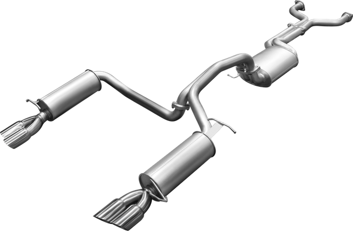 Manta - Ford Falcon BA, BF V8 Sedan & FPV GT, GT-P, 5.4L BOSS Sedan 4V (2002-2008) - Cat Back - 2.5" Dual Exhaust - Dual Exit - Muffler/Muffler