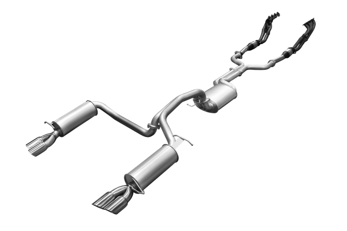 Manta - Ford Falcon BF BOSS 5.4L GT, GT-P V8 Sedan (2005-2008) - Full System - 1 3/4" Extractors + Cats with 2.5" Dual Cat Back - Dual Exit - Muffler/Muffler