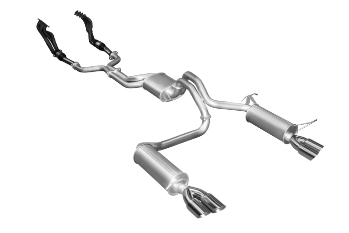 Manta - Ford Falcon BF BOSS 5.4L GT, GT-P V8 Sedan (2005-2008) - Full System - 1 3/4" Extractors + Cats with 2.5" Dual Cat Back - Dual Exit - Muffler/Muffler