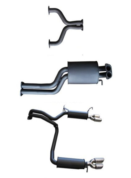 Manta - Ford Falcon BF BOSS 5.4L GT, GT-P V8 Sedan (2005-2008) - Cat Back - 2.5" Dual Exhaust - Dual Exit - Muffler/Muffler
