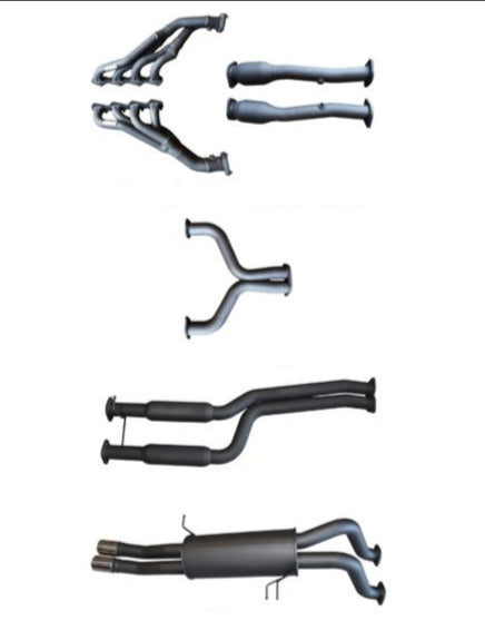 Manta - Ford Falcon BA, BF V8 Ute & FPV Pursuit, Super Pursuit Ute, 5.4L BOSS 4V (2002-2008) - Full System - 1 3/4" Extractors + Cats with 2.5" Dual Cat Back - Hotdog/Muffler