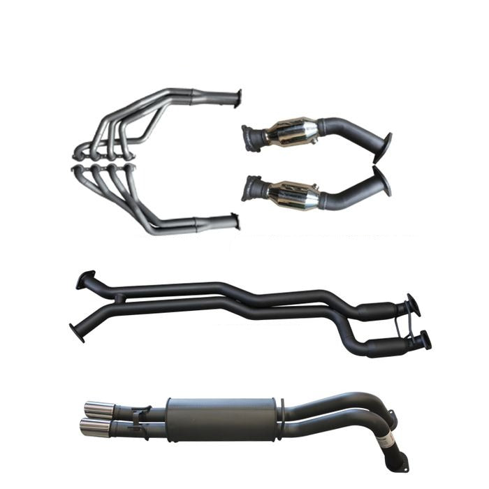 Manta - Holden V8 VY VZ (2003 - 2006) Rear Wheel Drive Dual Cab Ute 5.7L, 6.0L 1 Ton 2.5in Dual with Extractors Hotdog/Muffler