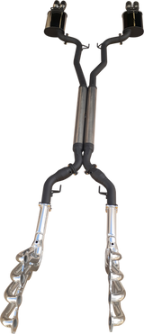 Manta - Holden Commodore, Statesman, Caprice Ute, Sedan  (2006-2017) VE VF V8 Ute + WM/WM Caprice - Twin 2.5" Full Exhaust System with 3.5" Tips, 1 7/8" Ceramic Coated Headers + Cats (Di Filippo - Manta Pro Series)