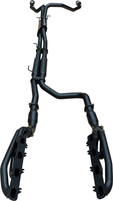 Manta - RAM DT1500 5.7L V8 3in Twin Full Exhaust, with Extractors and Cats, and 5in Chrome tips