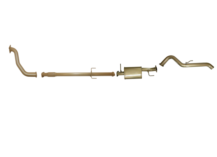 Pacemaker King Brown | Single 3" Turbo Back Exhaust with Muffler | Mitsubishi Triton ML 3.2L TD | KB9100-XXMX