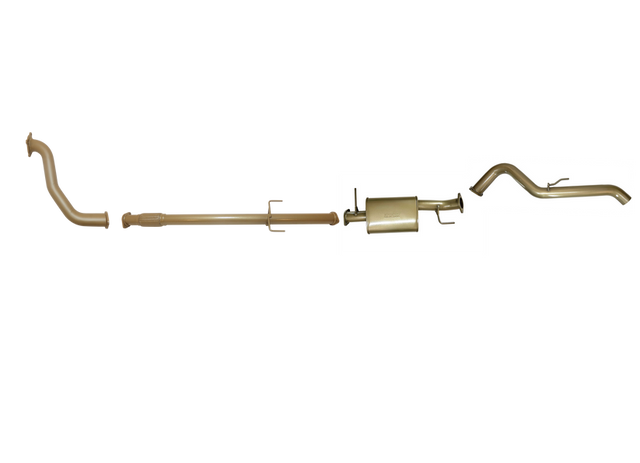 Pacemaker King Brown | Single 3" Turbo Back Exhaust with Muffler | Mitsubishi Triton ML 3.2L TD | KB9100-XXMX