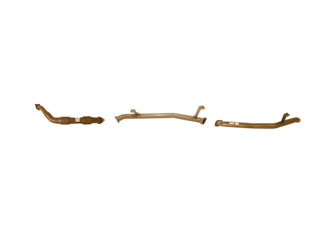 Pacemaker King Brown | Single 3" Turbo Back Straight Pipe with Cat | Toyota LandCruiser 76 Series V8 | KB12006-XCXX