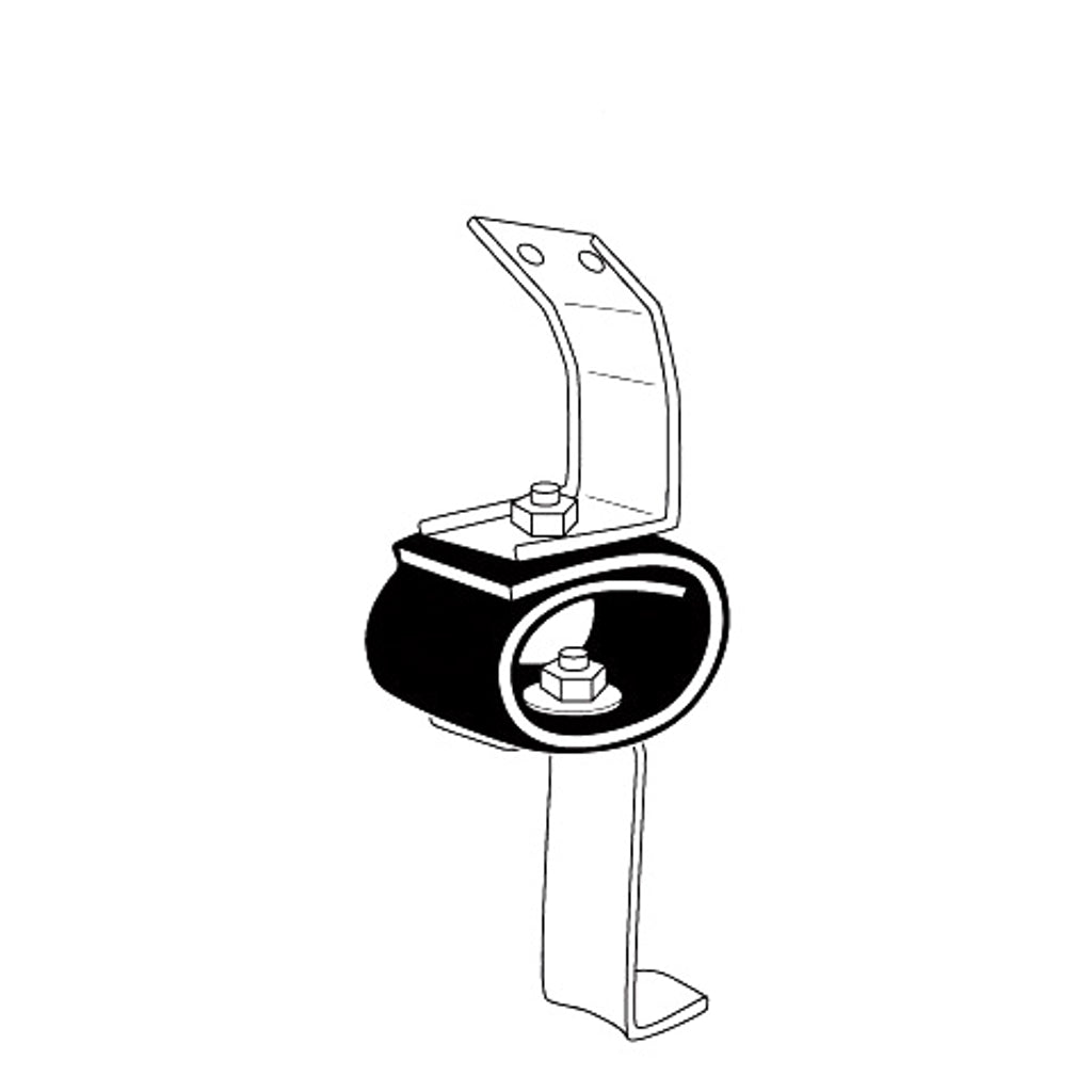 Exhaust Brackets - Ford, General, Dual system, Hook