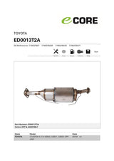 Ecore - Toyota Coaster 4 ltr DPF CAT Assy NO4C DPF Diesel Particulate Filter