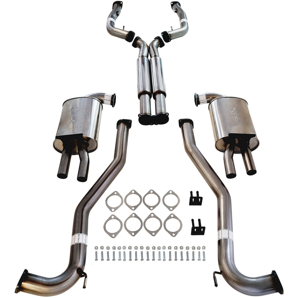 ESA | Twin 3" Stainless Catback Exhaust HDX Pipe | Holden Commodore VF HSV Gen-F | ST181-186HDX-3XPS
