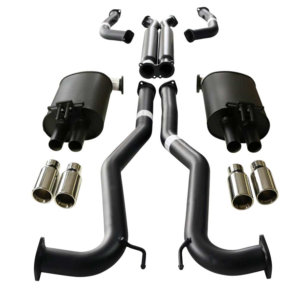 ESA - Holden Commodore VE, VF V6 V8 Sedan Wagon 3" Kit with 2 x Hotdog - X-pipe & 4 x SC Tips