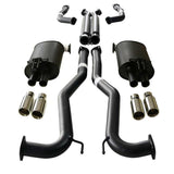 ESA - Holden Commodore VE, VF V6 V8 Sedan Wagon 3" Kit with 2 x Hotdog - X-pipe & 4 x SC Tips