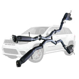 ESA | Twin 3" Cat Back Exhaust | Jeep Grand Cherokee SRT 2012 - 2021 | ST401HD-404BCT