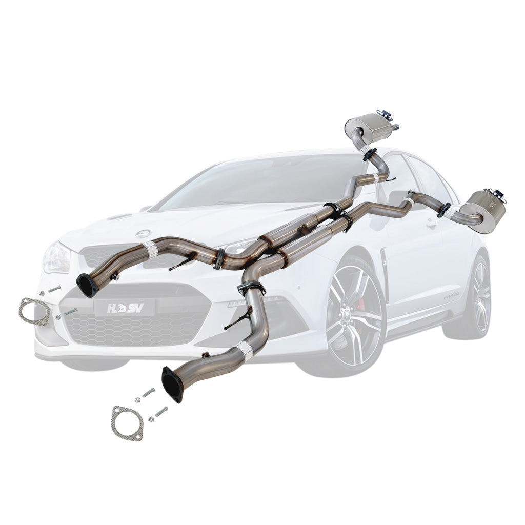 ESA | Twin 3" Stainless Catback Exhaust HDX Pipe | Holden Commodore VF HSV Gen-F | ST181-186HDX-3XPS