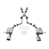 ESA | Stainless Steel Twin 3" Catback Exhaust with Hotdogs 4" Polished Tips | Jeep Grand Cherokee SRT 6.4L | ST401HD-404CT-SS