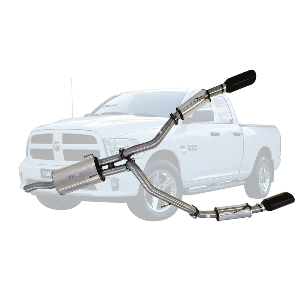 ESA | Twin 3" Cat Back Exhaust | Dodge RAM 1500 DS Classic Ute | ST600-604BCT-SS