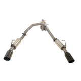 ESA | Stainless Steel Twin 3" Catback Exhaust 5" Black Chrome Tips | RAM 1500 DT Limited Laramie | ST605-615BCT-SS