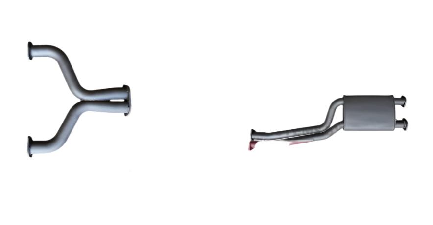 Manta - Ford Falcon FPV FG V8 Ute (2008-2014) 2.5in L & R CatBack Muffler/Hotdog