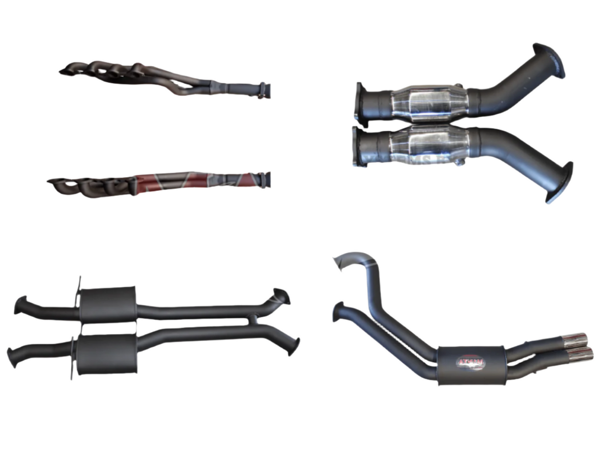 Manta - Holden WH Statesman V8 3in Dual With Extractors Muffler/Muffler