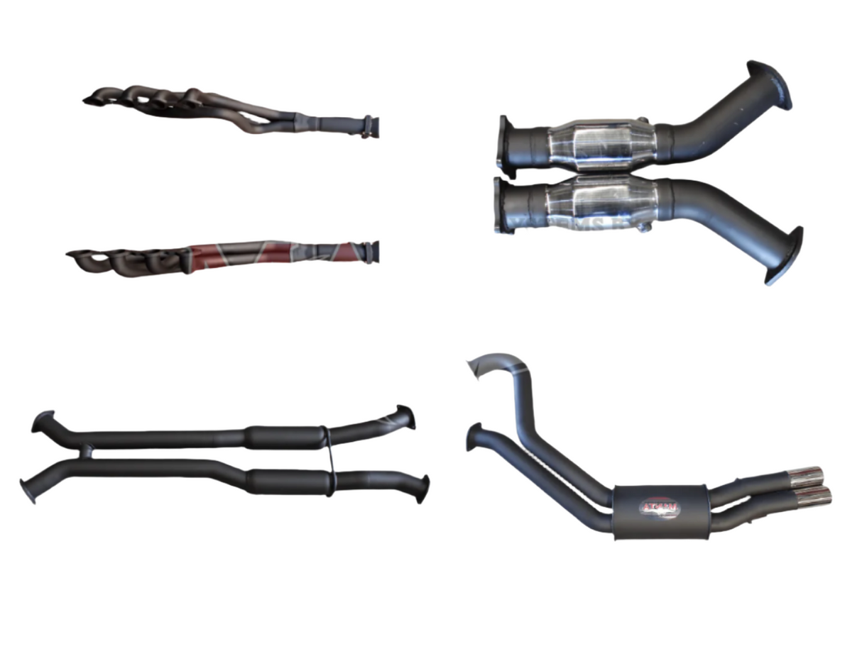 Manta - Holden WH Statesman V8 3in Dual With Extractors Hotdog/Muffler