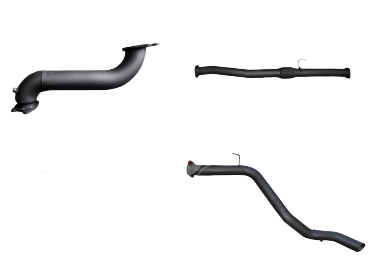 Manta - Isuzu MU-X 2012+ 3.0L - Turbo Back System - 3" Single Exhaust without Cat / with Hotdog