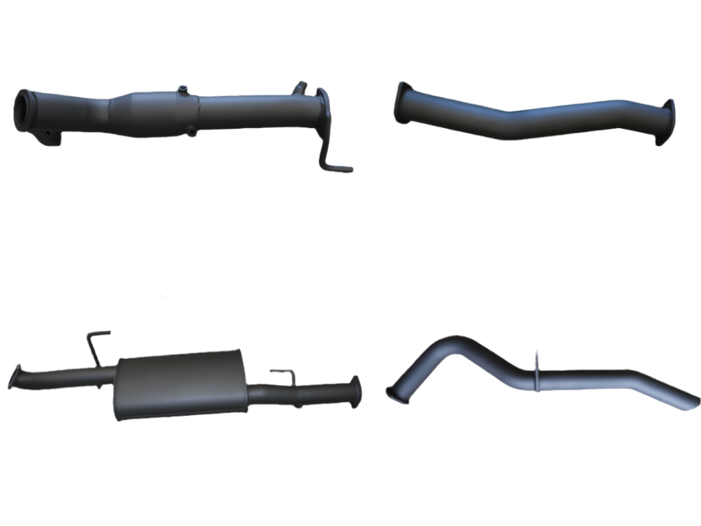 Manta - Mercedes X-Class 2.3L 3in Turbo Back Exhaust System With Cat & Muffler