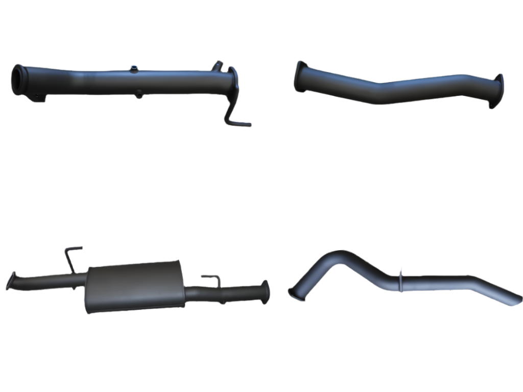Manta - Mercedes X-Class 2.3L 3in Turbo Back Exhaust System without Cat, with Muffler