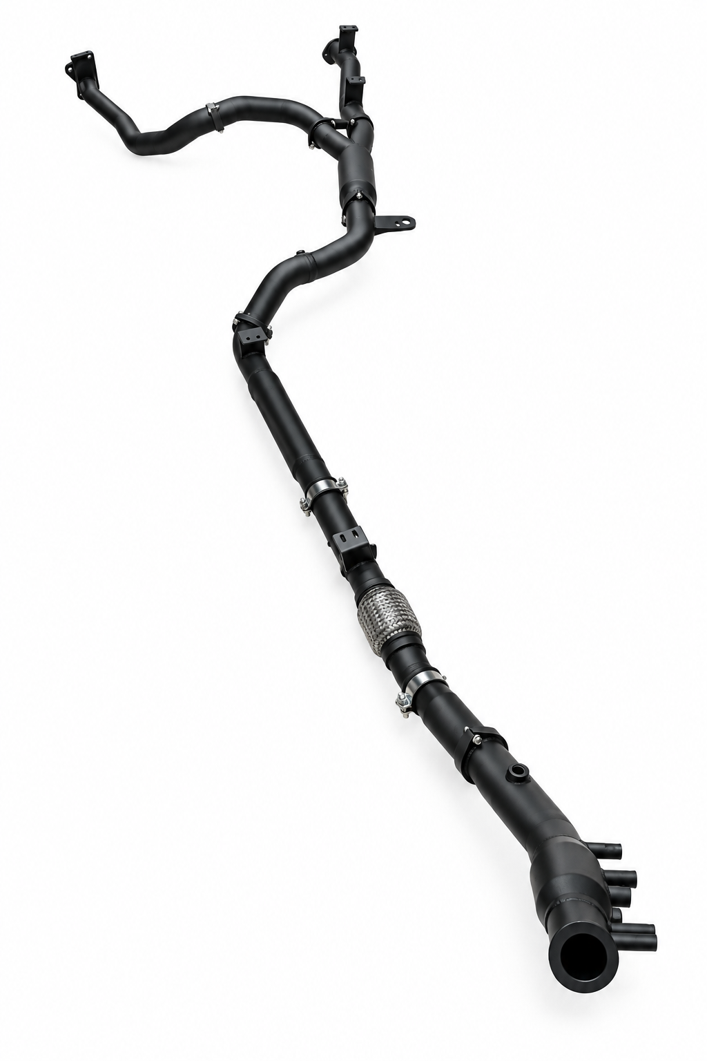 Manta Aluminised Steel 3in Dual Turbo Back Exhaust No Cat No Muffler Landcruiser GDJ79 - MKTY0411
