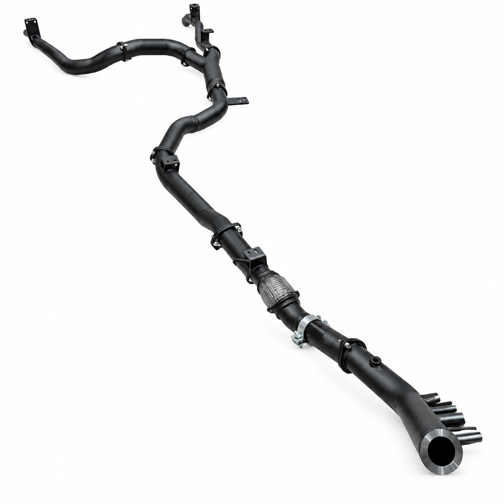 Manta 3in Dual Turbo Back Exhaust Toyota Landcruiser GDJ79 - MKTY0412