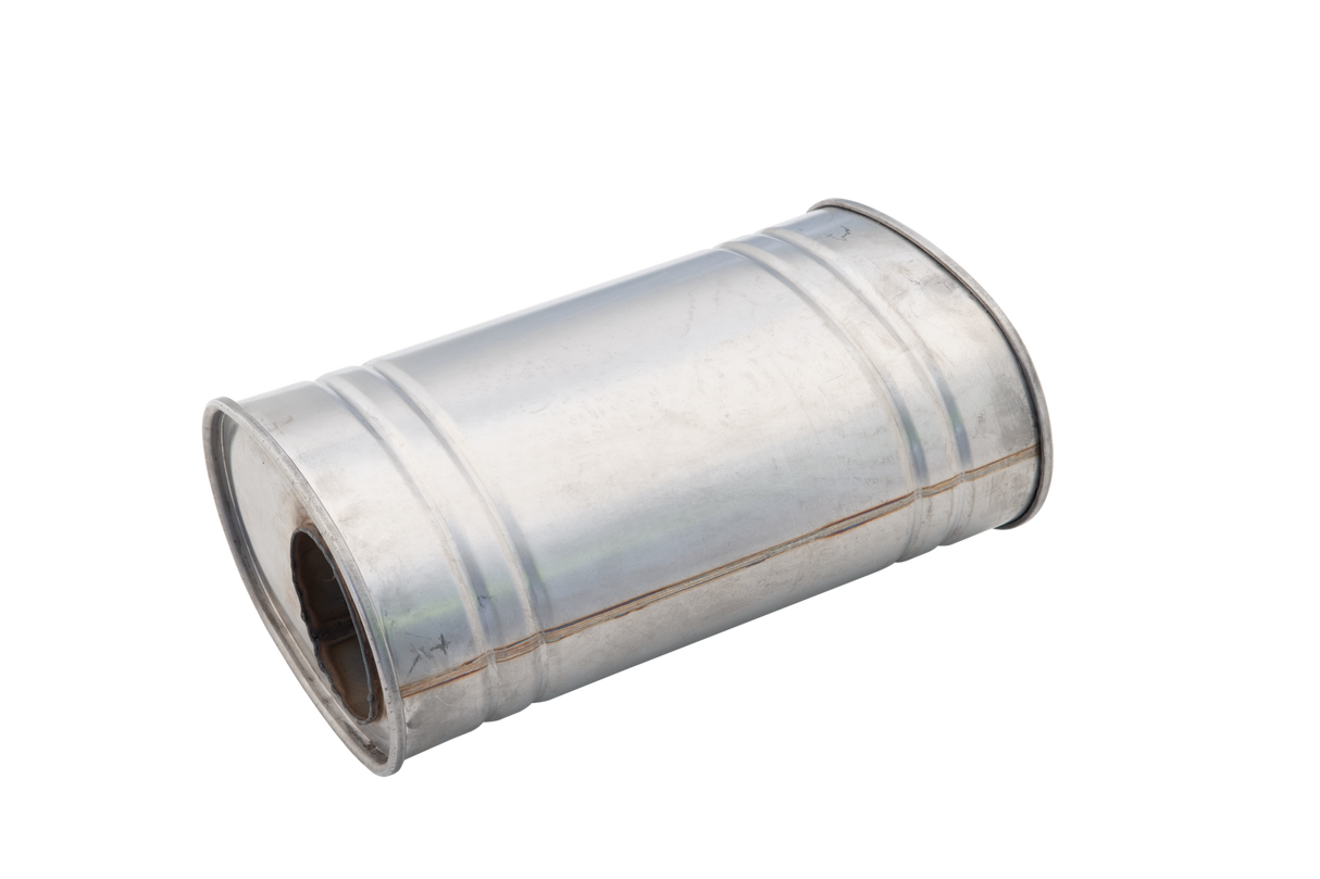 XForce | Raw 409 Stainless Steel Resonator | 2.5" Offset-Centre | 5"x8"x14" | MMU03-1463(409)