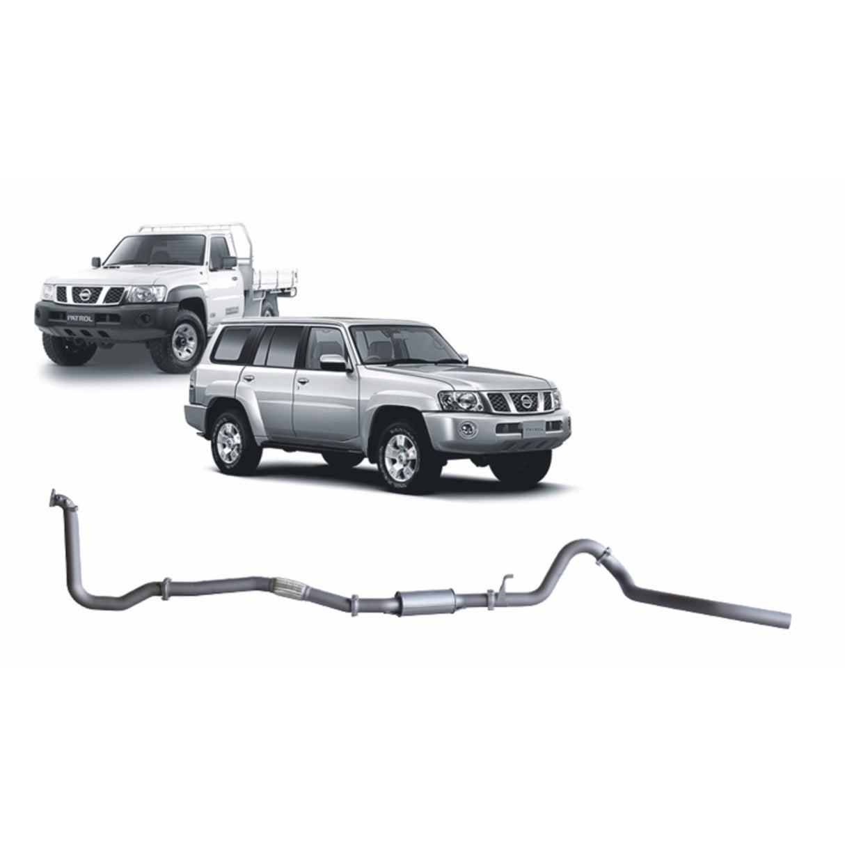 Redback Performance - Nissan Patrol GU 3.0L (05/2000 - 10/2016) Exhaust (Extreme Duty 4x4) "Pipe & Resonator"