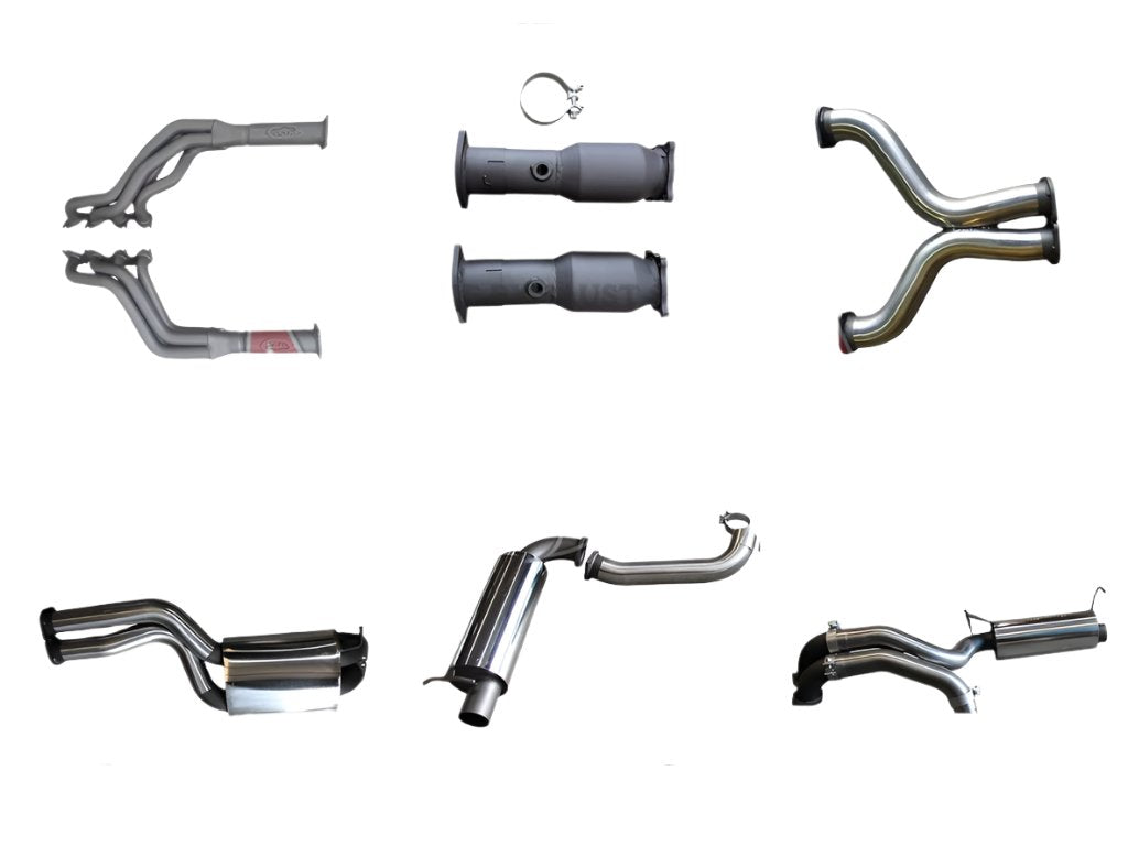 Manta - Ford Falcon FPV FG GT 5.0L V8 Sedan (2010-2016) 3in L & R With Extractors Muffler/Muffler
